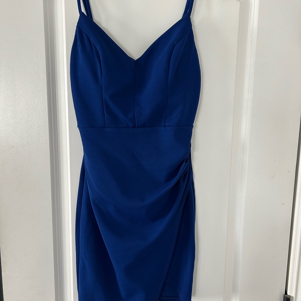 Emerald Sundae Royal Blue Mini Dress